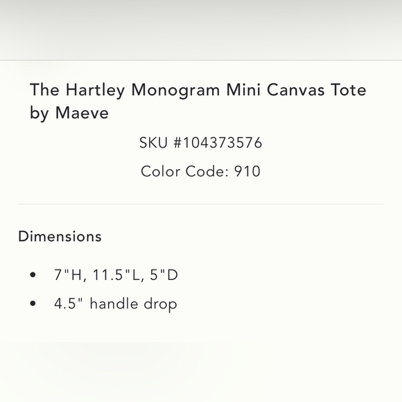 💛 Anthropologie Letter G The Hartley Monogram Mini Canvas Tote Gold Beaded Beige - Picture 2 of 14